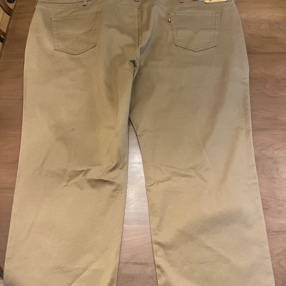 Levi 541 Athletic Taper Tan Stretch Jeans Size 60x30